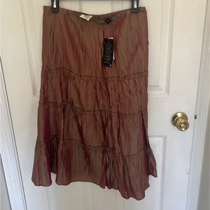 H&M Chrome metallic skirt never worn